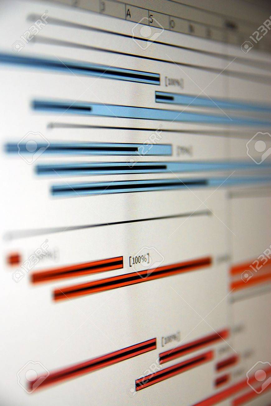 A Gantt chart is a type of bar chart that illustrates a project schedule. - 6462575 A Gantt chart is a type of bar chart that illustrates a project schedule. - 6462575