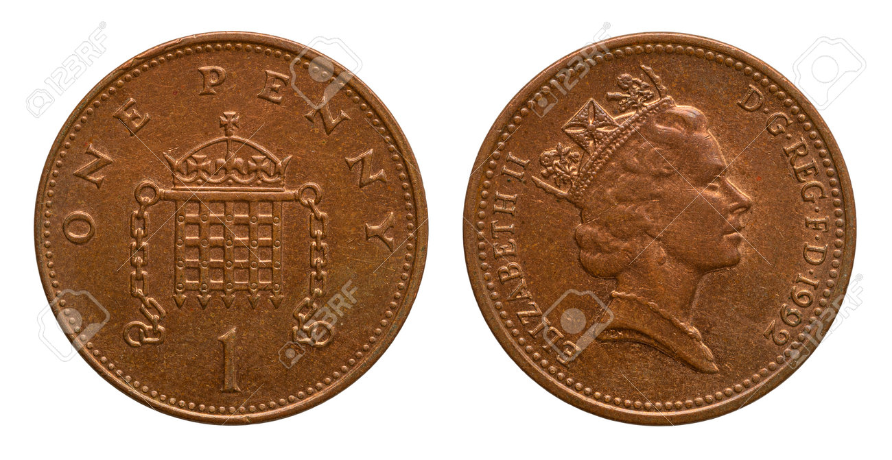 エリザべス女王1ペニーエラーコイン エリザべス女王1ペニーエラーコイン