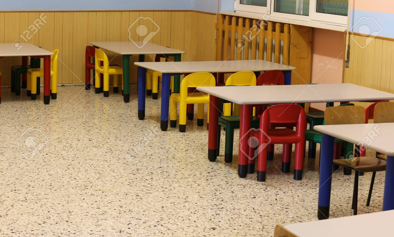 nursery school benches