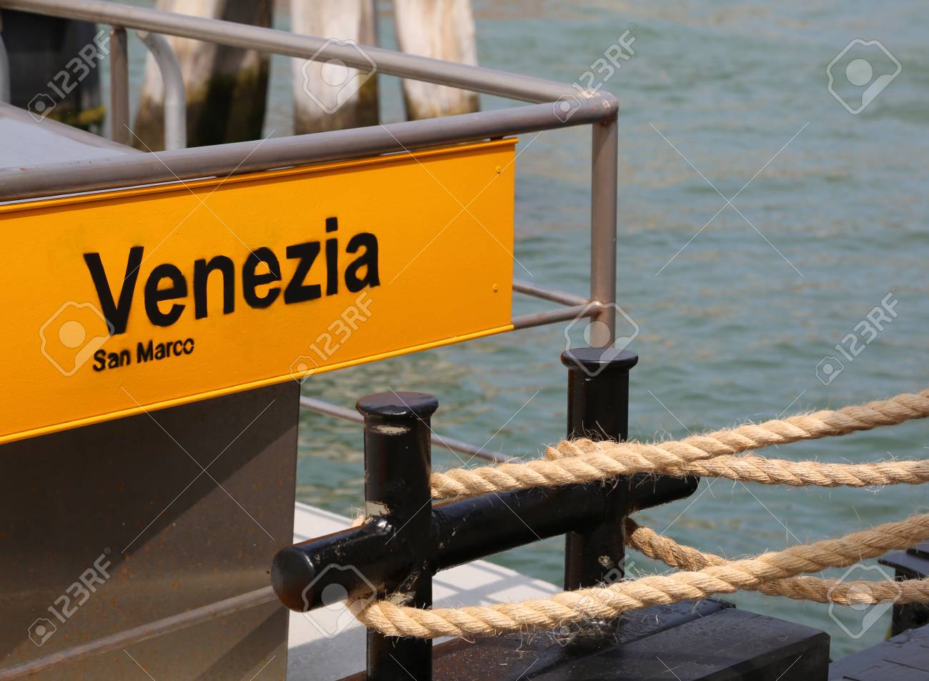 big banner with text venezia san marco that means venice saint bigbanner