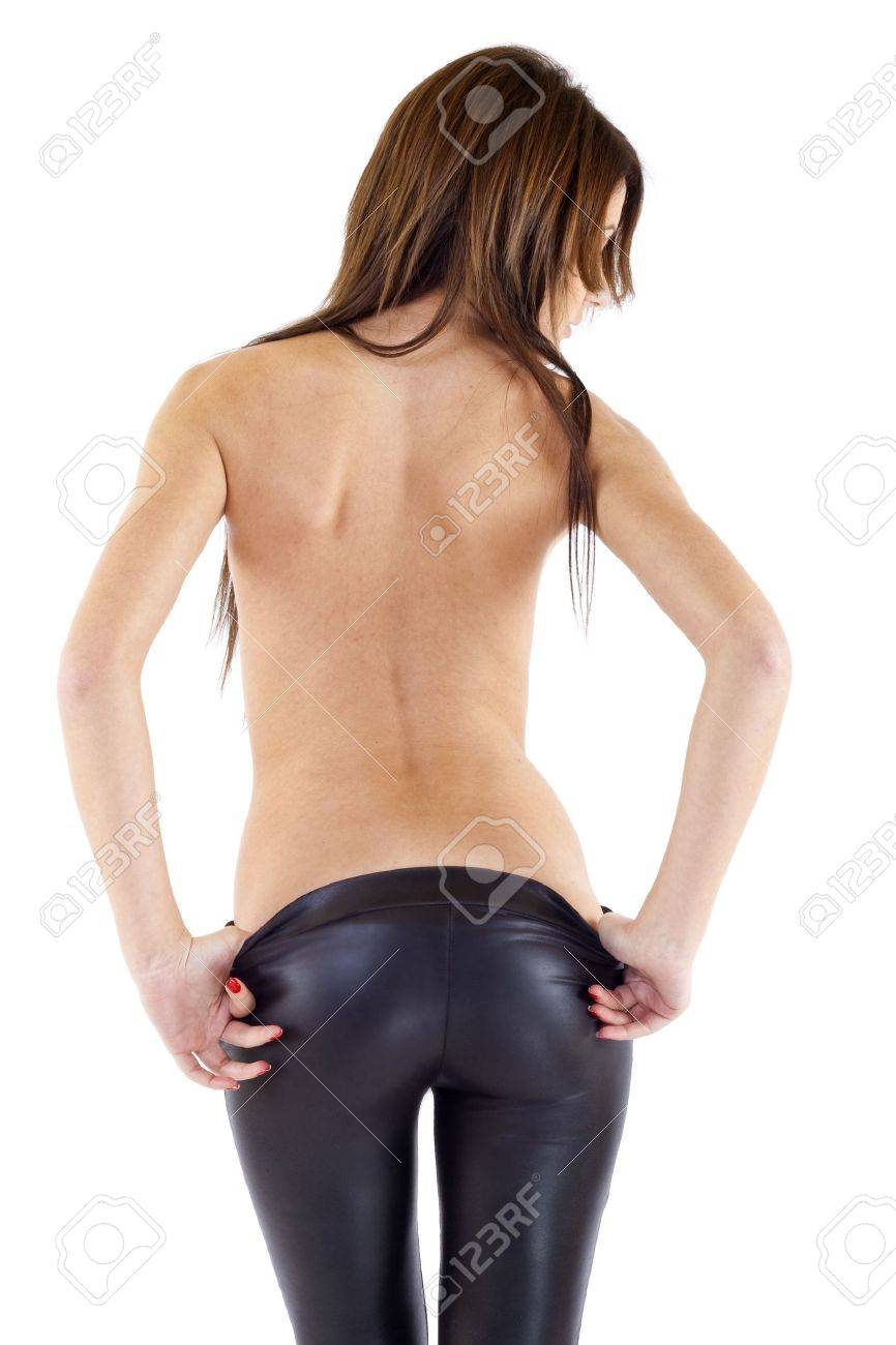 Women taking off their pants