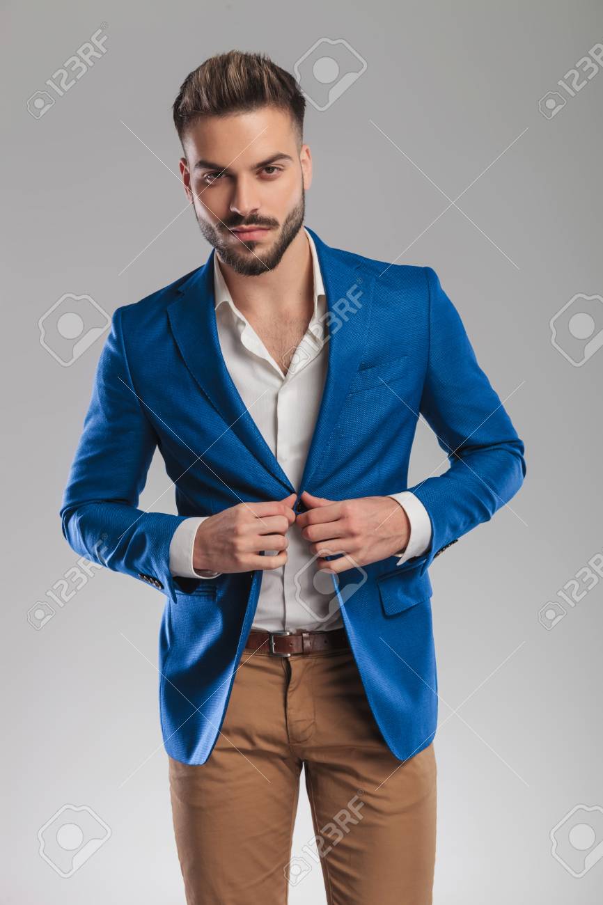 smart casual blue