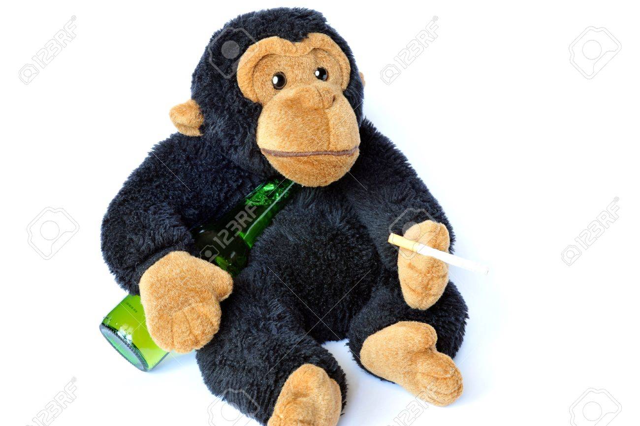fluffy monkey toy
