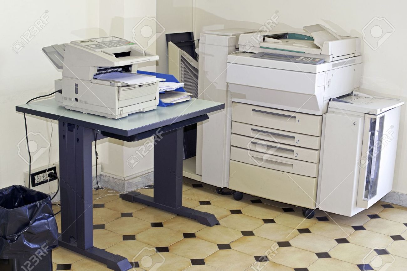 office room with photocopier and fax machine stock photo picture office fax machine
