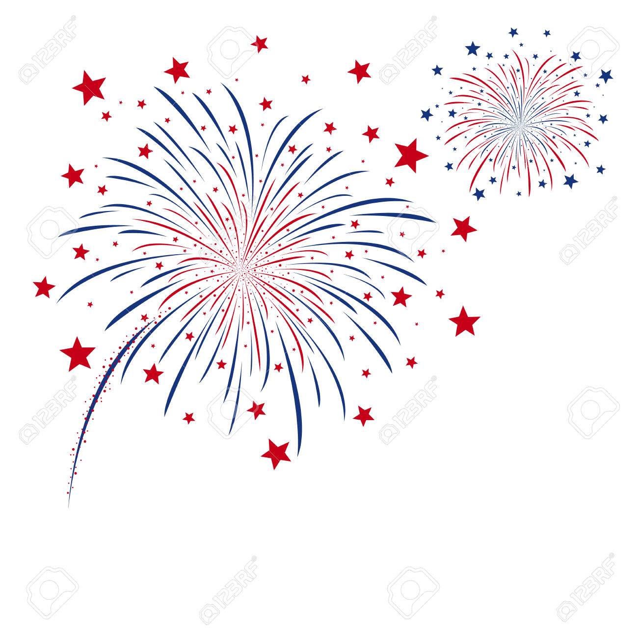 白の背景にベクトル花火デザインのイラスト素材 ベクタ Image 44172071