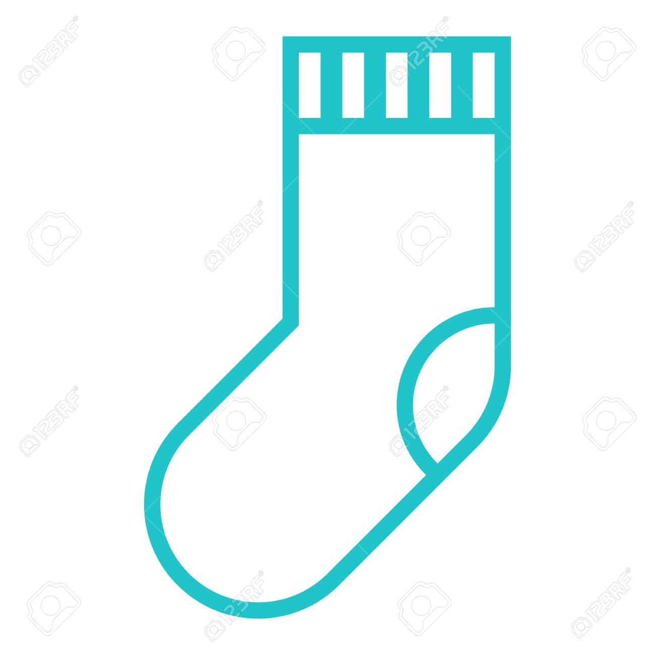 Tutti I Disegni Di Natale.Vettoriale Usalo In Tutti I Tuoi Disegni Forma Ricolorabile Facile E Veloce La Calza Di Natale E Un Calzino Vuoto O Una Borsa A Forma Di Calzino Illustrazione Vettoriale Un Elemento