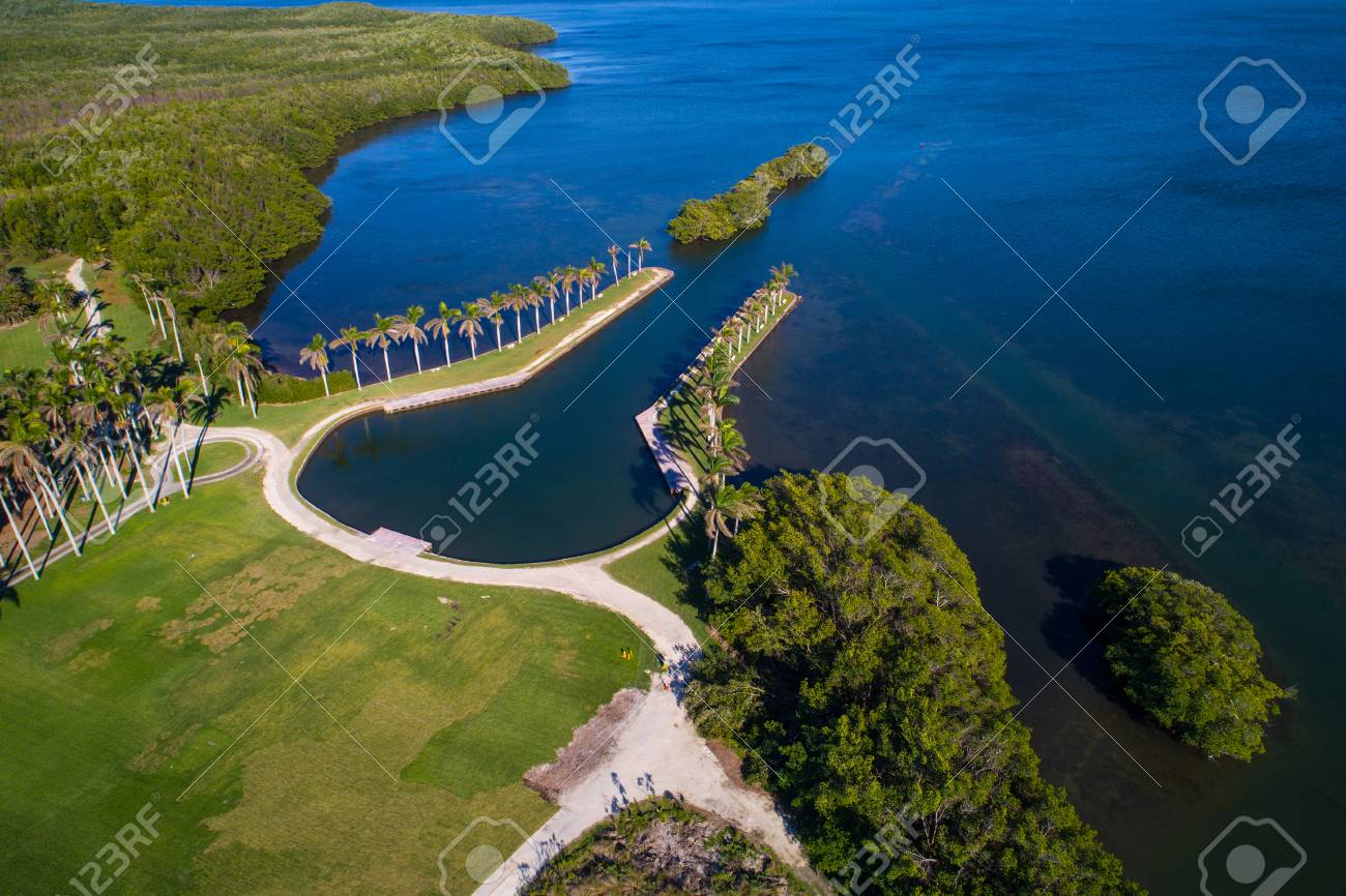 Drone photo of Deering Estate Miami FL bay landscape - 95859285 Drone photo of Deering Estate Miami FL bay landscape - 95859285