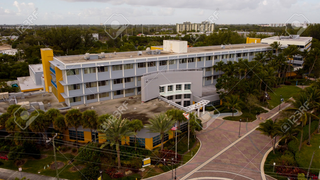 Miami, FL, USA - January 3, 2021: Johnson and Wales Miami Florida campus - 161718699 Miami, FL, USA - January 3, 2021: Johnson and Wales Miami Florida campus - 161718699
