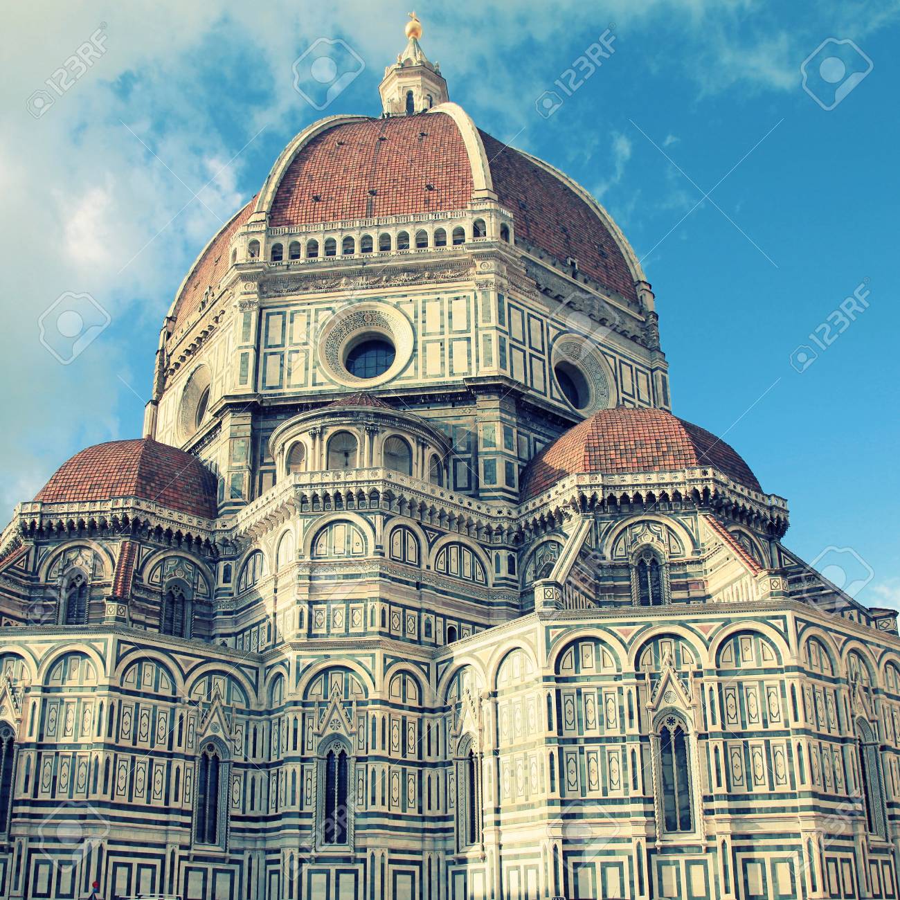 Amazing Cathedral Of Santa Maria Del Fiore (Il Duomo Di Firenze), Florence,  Italy. The Basilica Is One Of Italy's Largest Churches Stock Photo, Picture  and Royalty Free Image. Image 64258746., image size:1300x1300