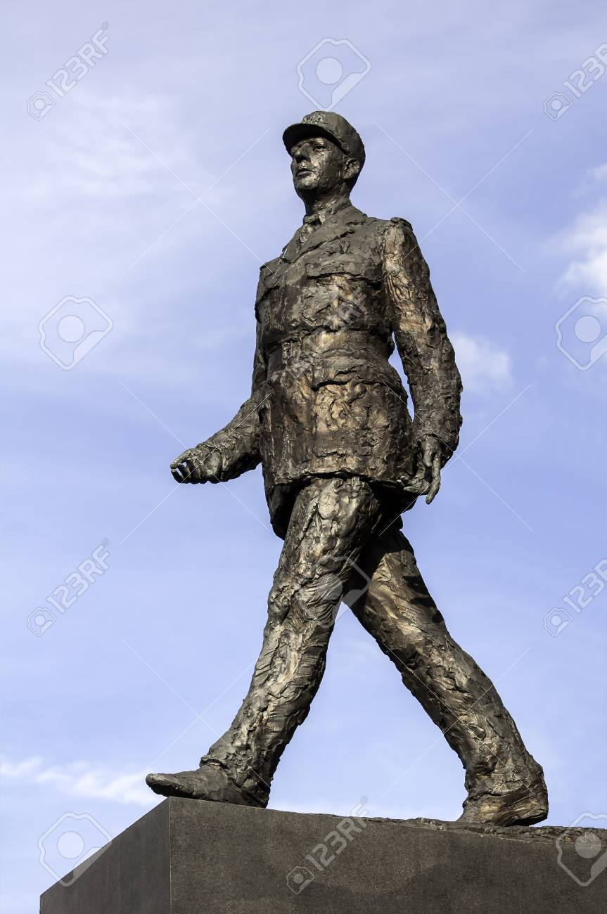 フランス大統領シャルル ド ゴールの記念碑 の写真素材 画像素材 Image