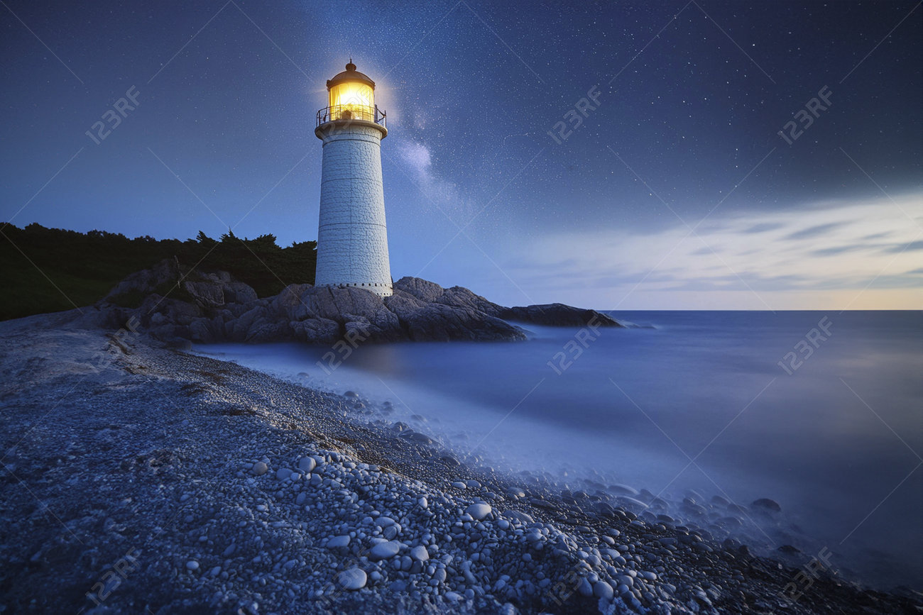 嵐の中の希望の灯台