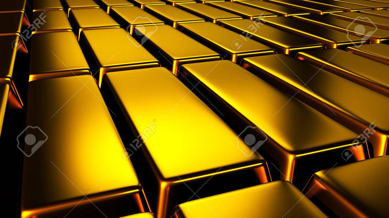 3 D ゴールド バー の写真素材 画像素材 Image