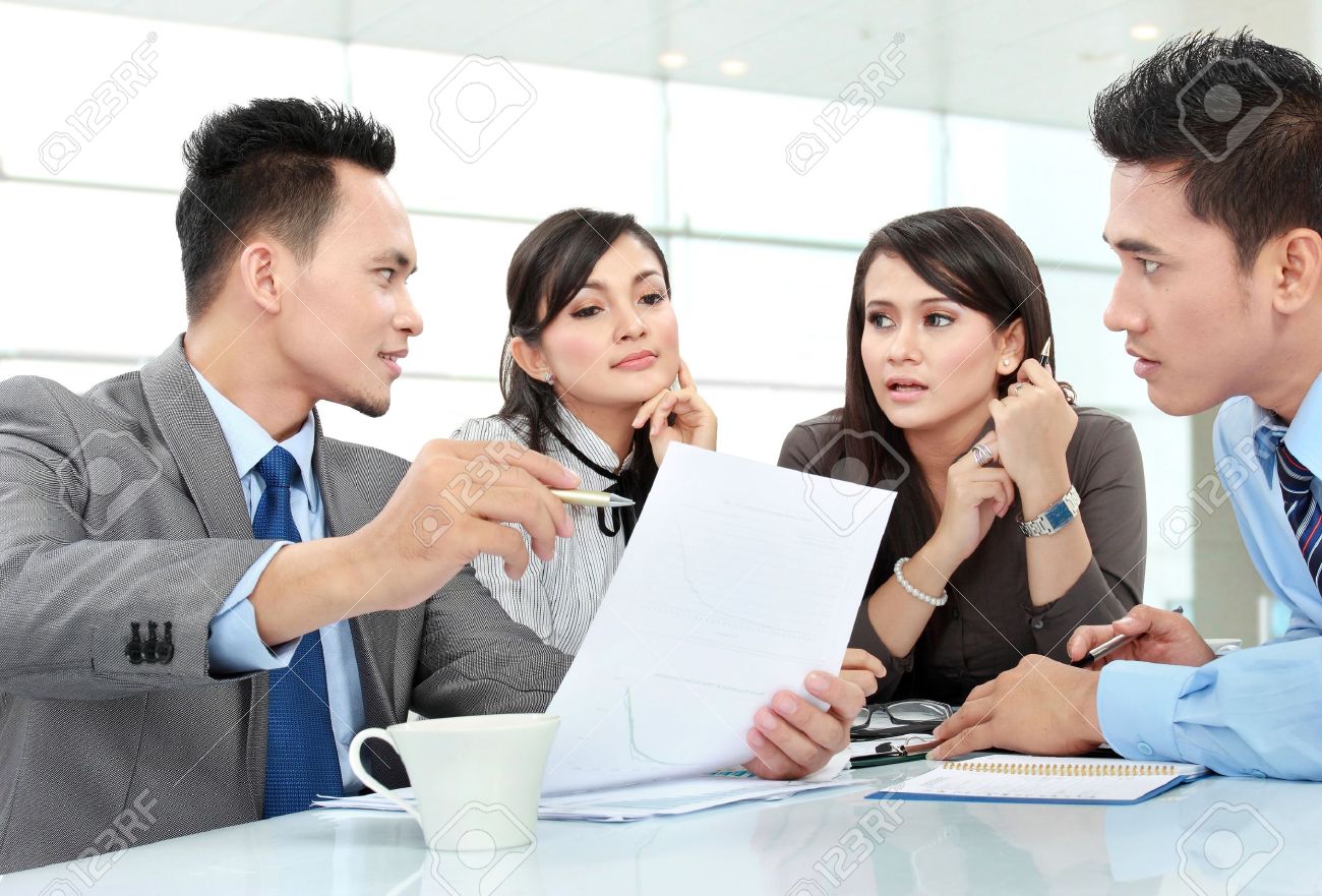 Business Man And Woman Meeting In The Office Discussing Something Stock Photo Picture And Royalty Free Image Image 17064766