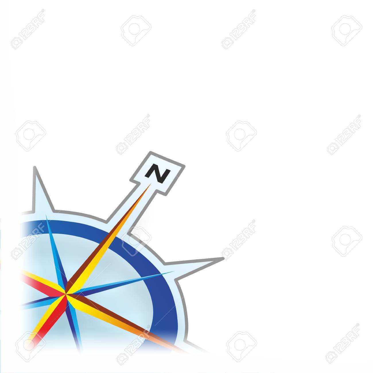detail of a compass rose as a template stock photo picture and