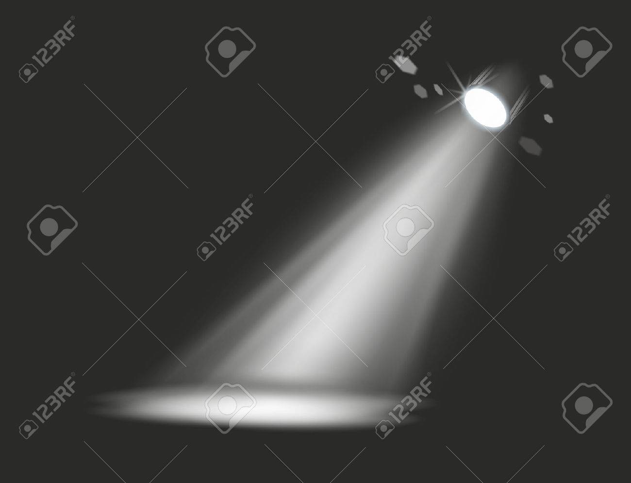 Dark Stage With A Single Spot As Light Source Stock Photo, Picture and  Royalty Free Image. Image 43517356., image size:1300x995