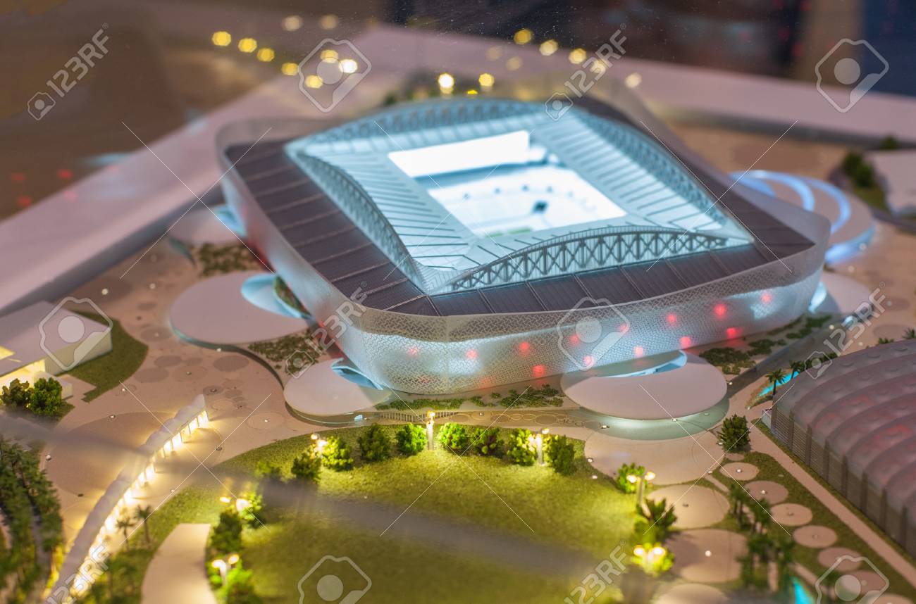 December 4 2017 Moscow Russia The Mock Up Of The Al Rayyan