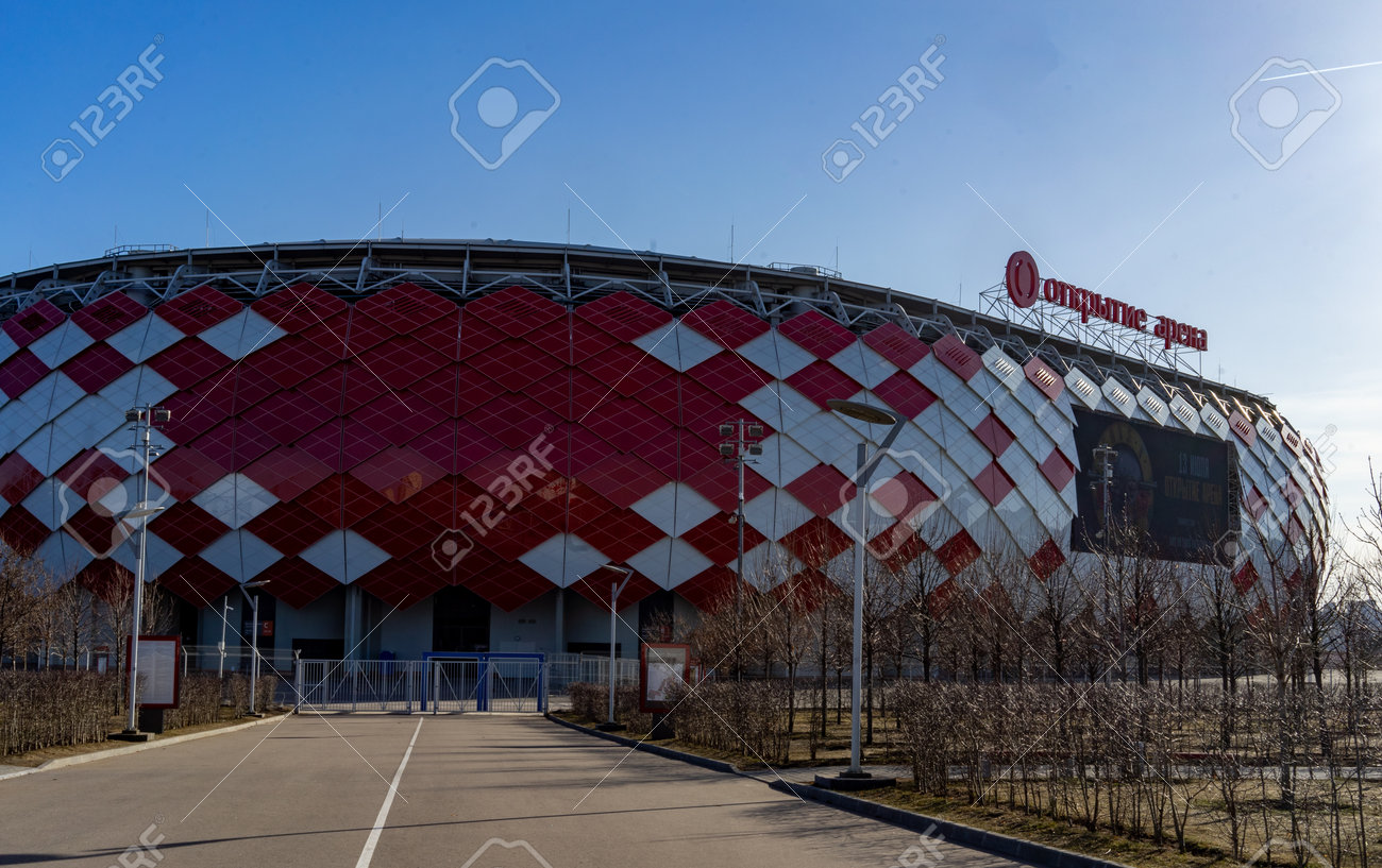 Otkritie Arena Spartak Stadium. Moscow Editorial Stock Photo