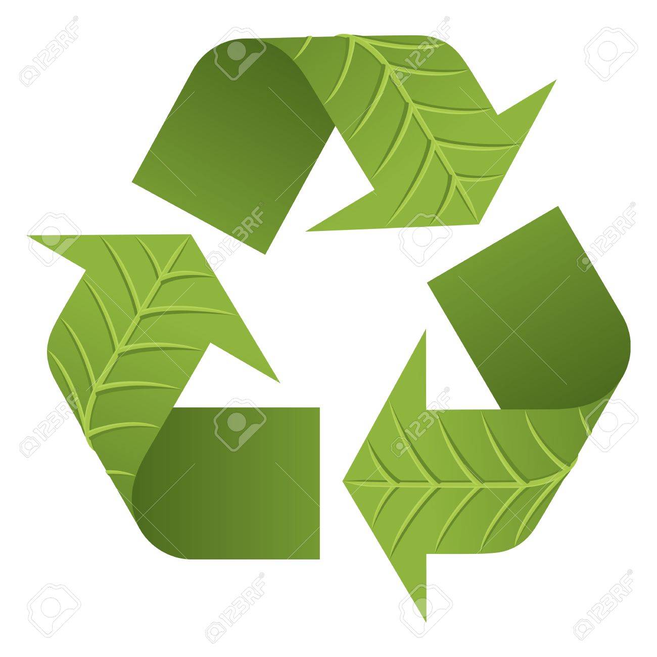Logo De La Hoja De Reciclaje. El Recicle El Logotipo Icónico Con ...