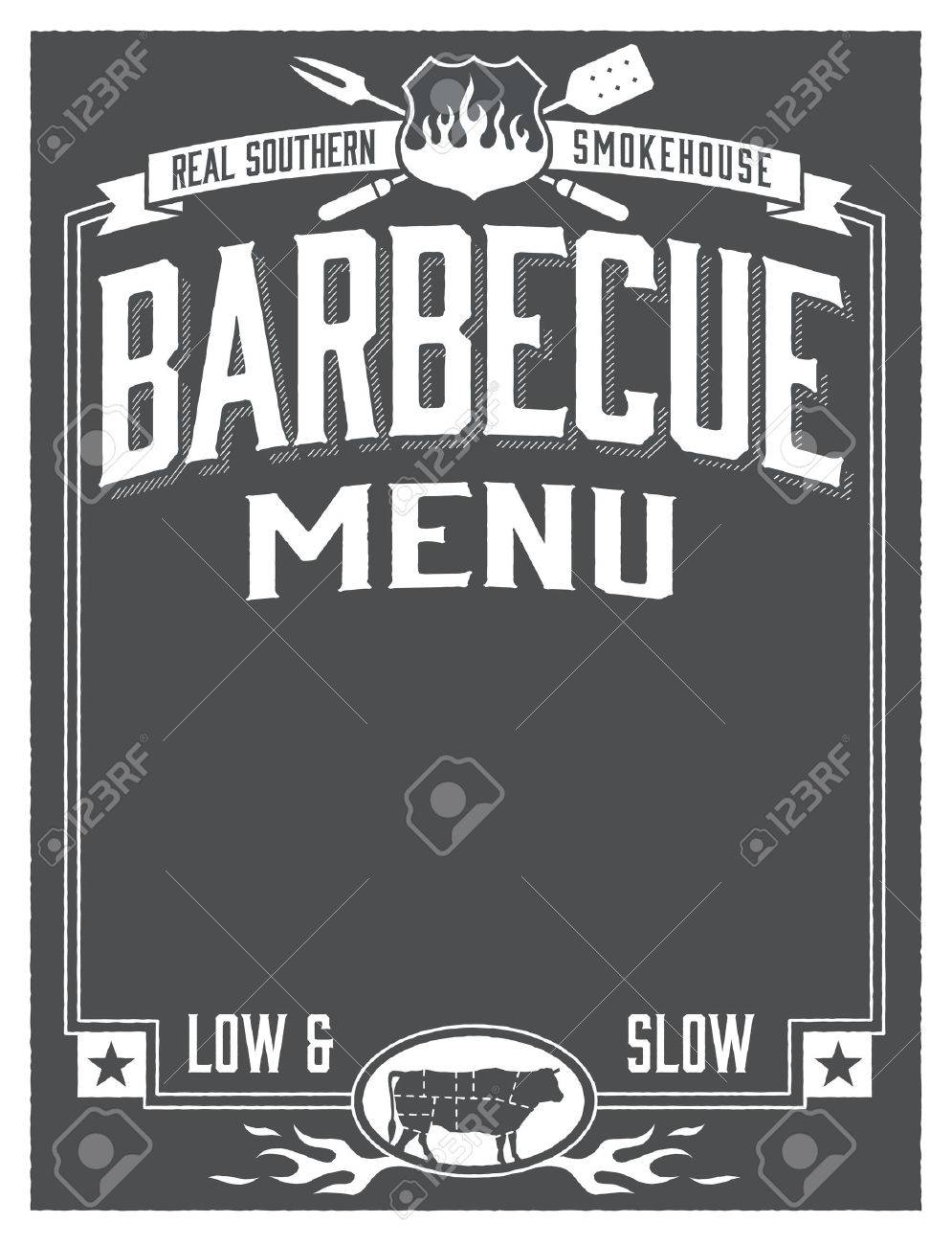 barbecue menu template