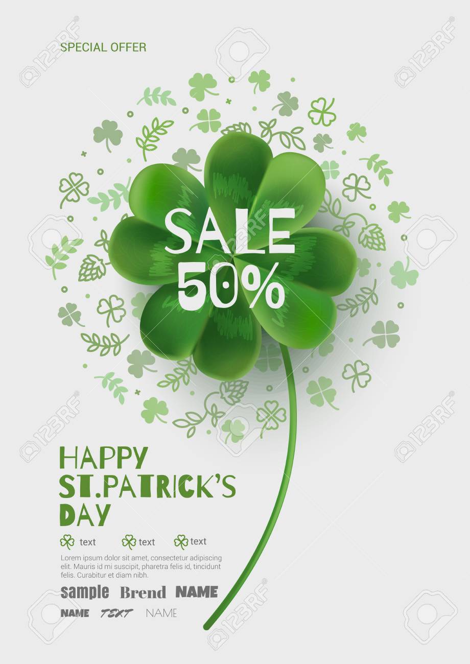 flyer for a promotional campaign in the st patricks day template promotional campaign