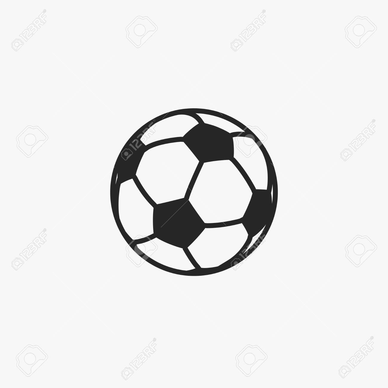 flat soccer ball