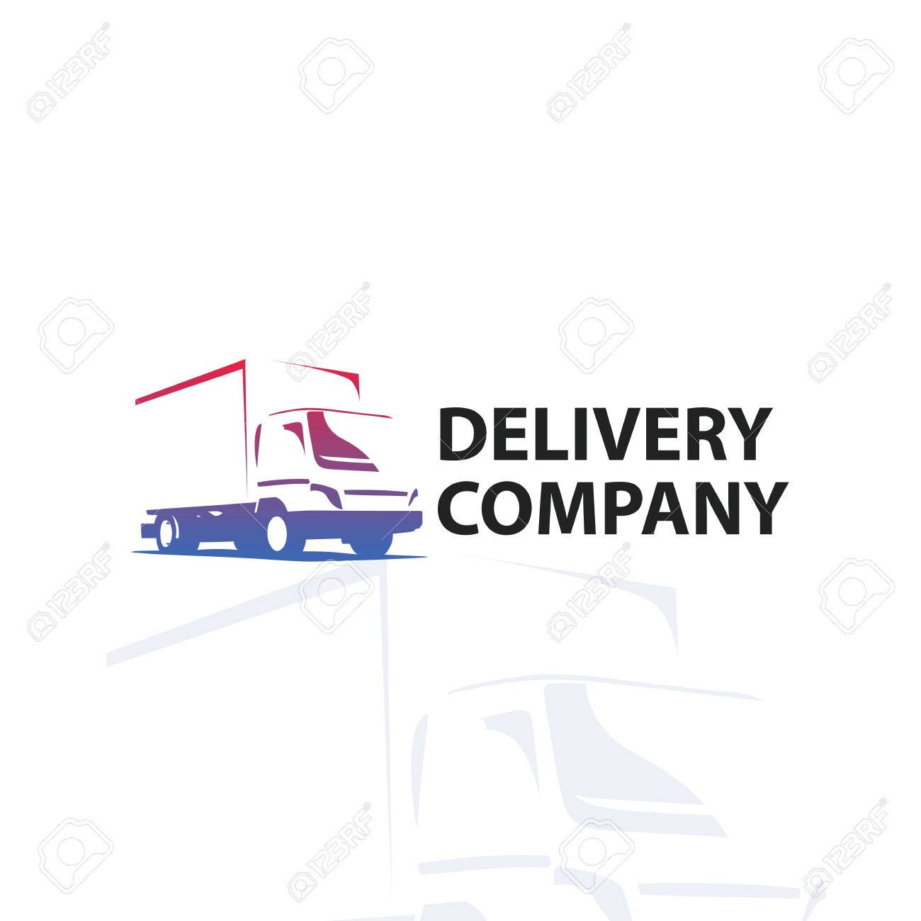 car repair or delivery service label vector logo design template