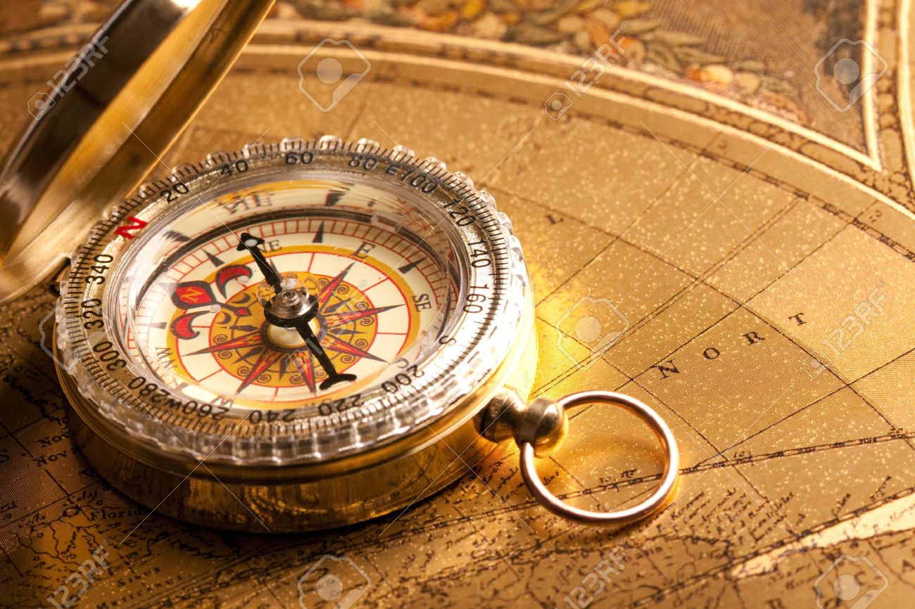 Gold Compass Closeup - 7122273 Gold Compass Closeup - 7122273