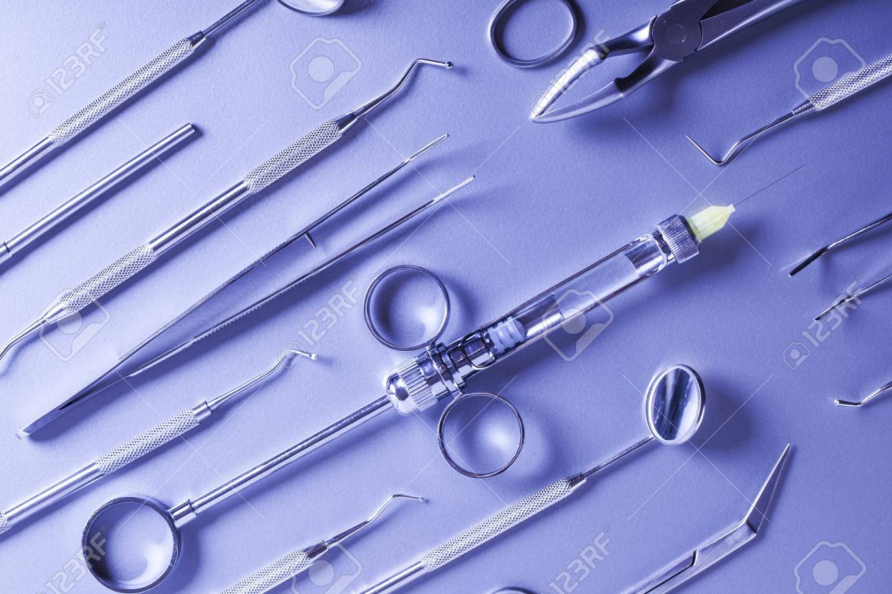 professional dental tools in