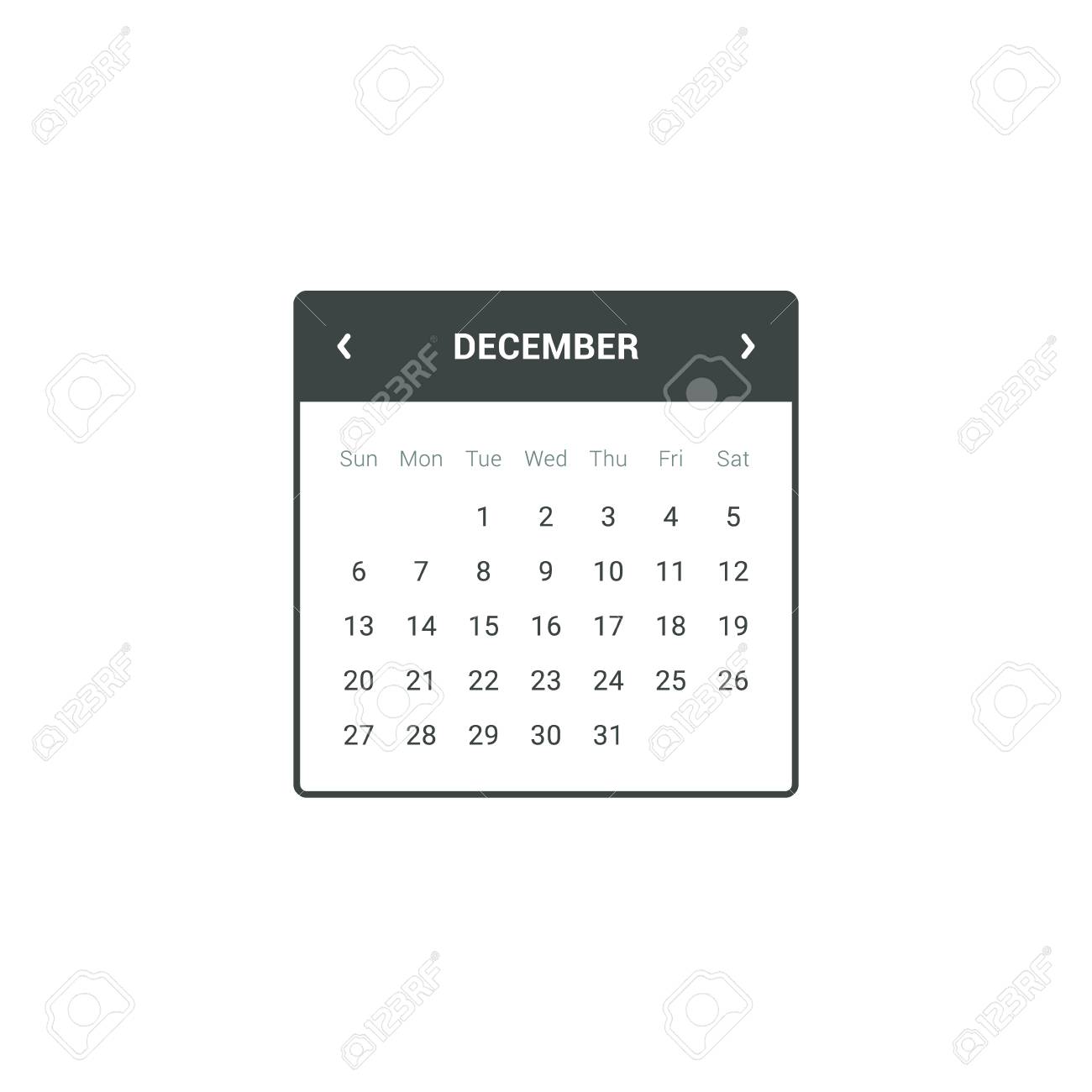Flat Calendar Widget For Web And Mobile Apps Royalty Free SVG, Cliparts,  Vectors, and Stock Illustration. Image 44289813.