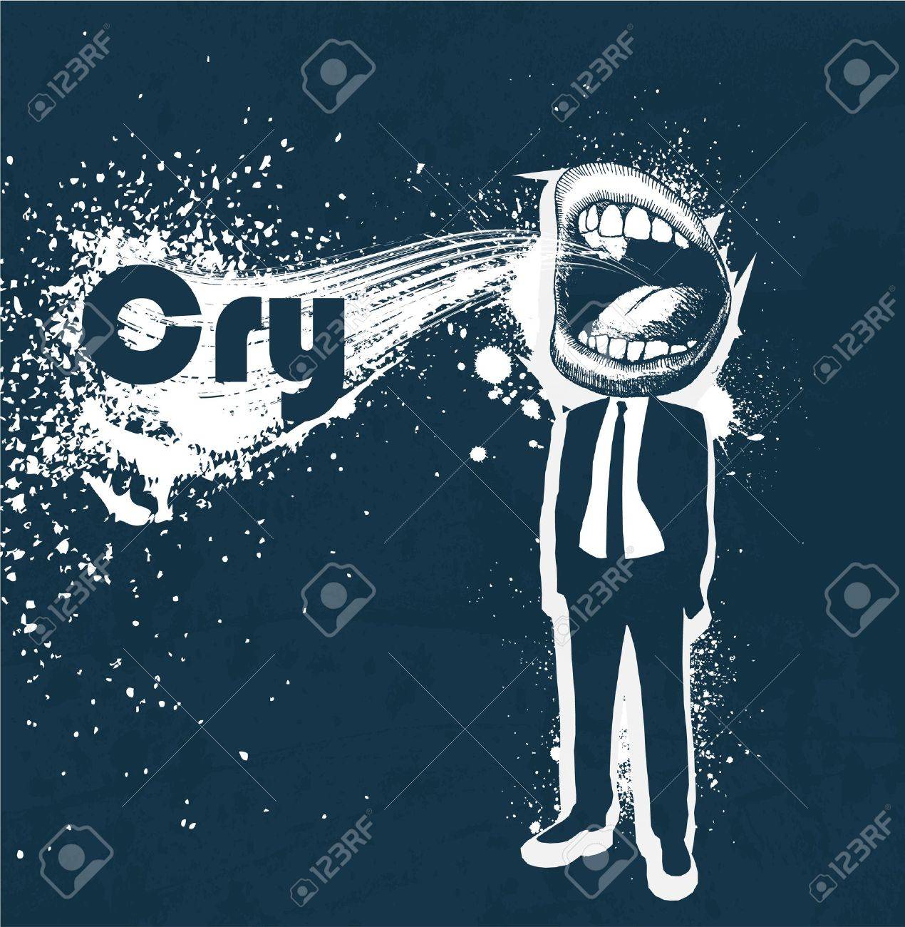 叫んでいる男性 のイラスト素材 ベクタ Image 叫んでいる男性 のイラスト素材 ベクタ Image