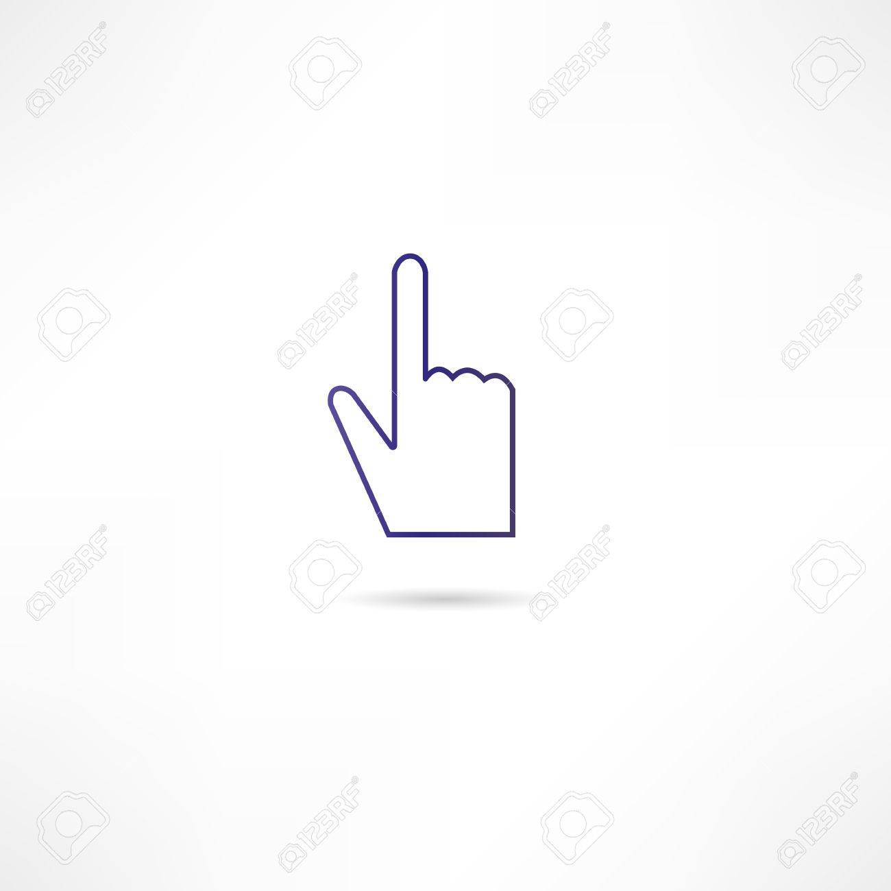 人差し指のイラスト素材 ベクタ Image