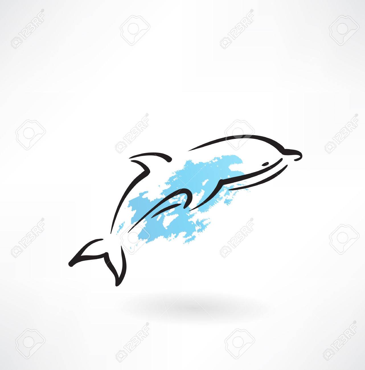 Dolphin Icon Royalty Free Cliparts Vectors And Stock Illustration Image