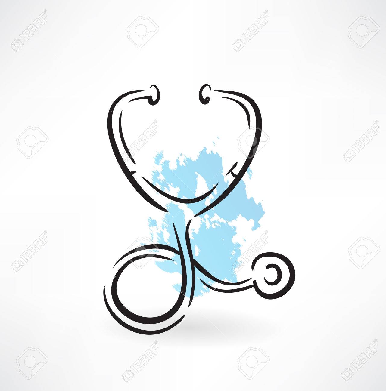 聴診器のアイコンのイラスト素材 ベクタ Image