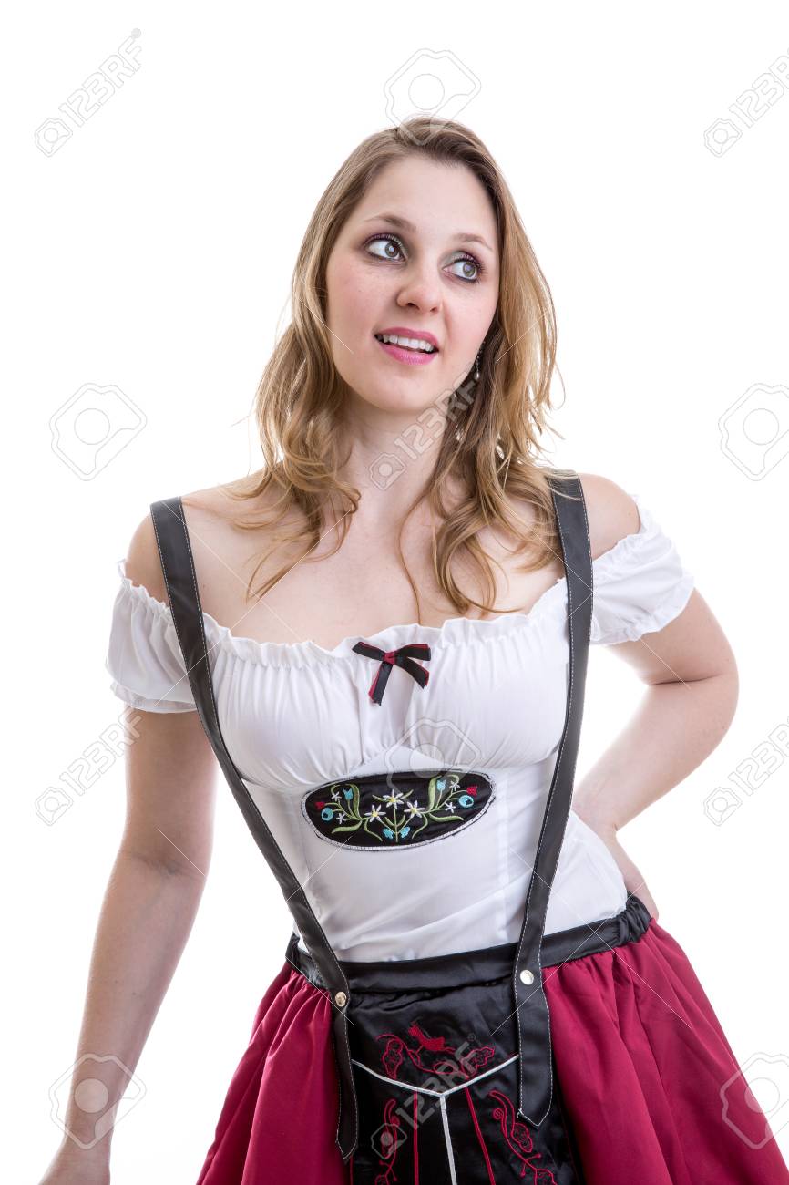 young woman in beer