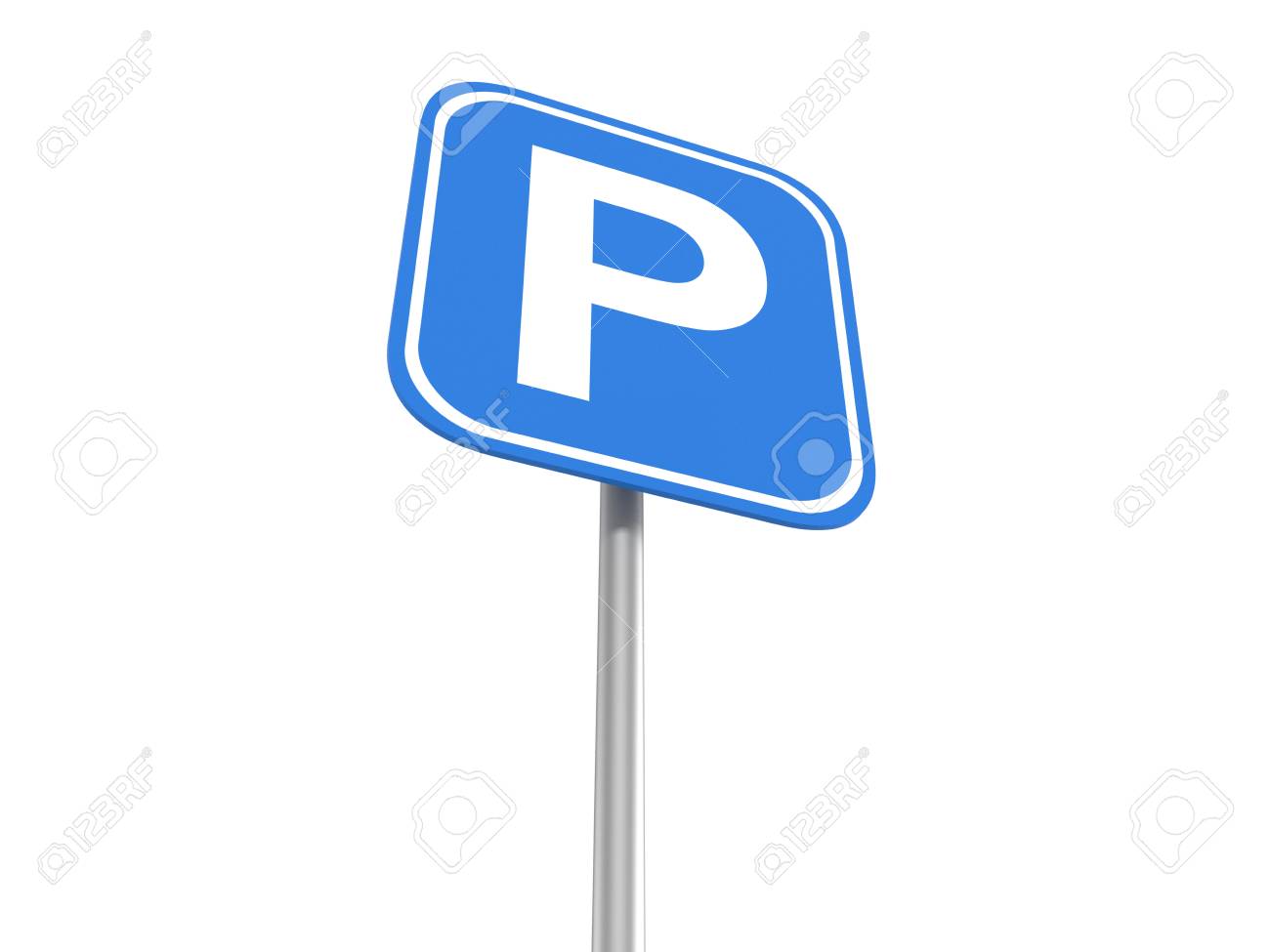 Parking Sign, 3d Illustration Stock Photo, Picture and Royalty Free Image.  Image 56470049., image size:1300x975