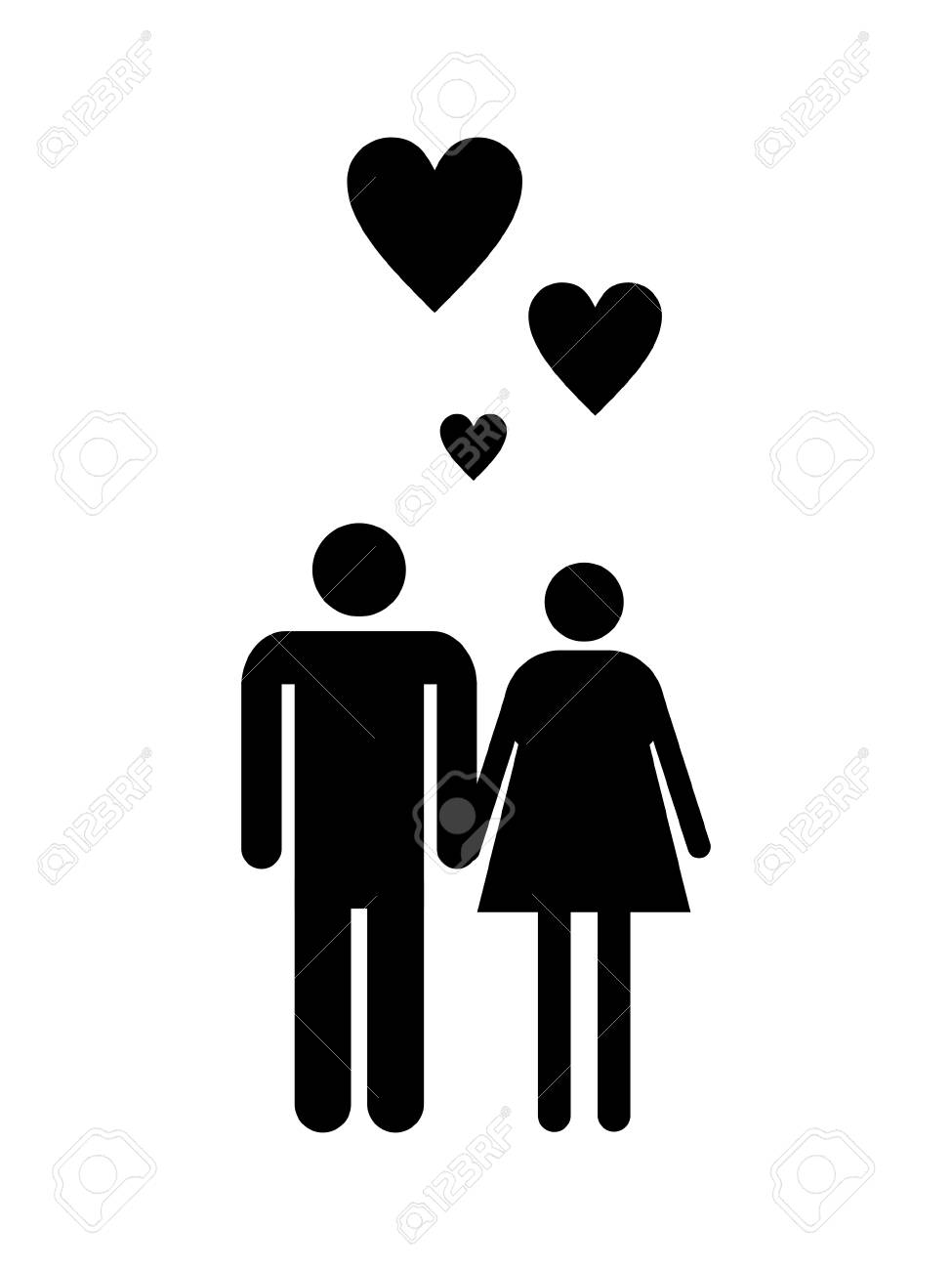 カップル アイコン のイラスト素材 ベクタ Image
