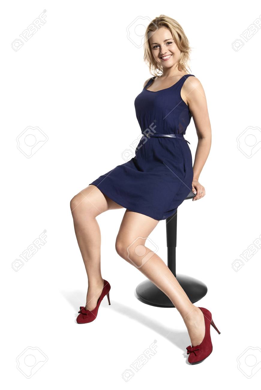 Blonde Erwachsene Sexy Frau In Sexy Höhe Schuhen Blonde Erwachsene Sexy Frau In Sexy Höhe Schuhen