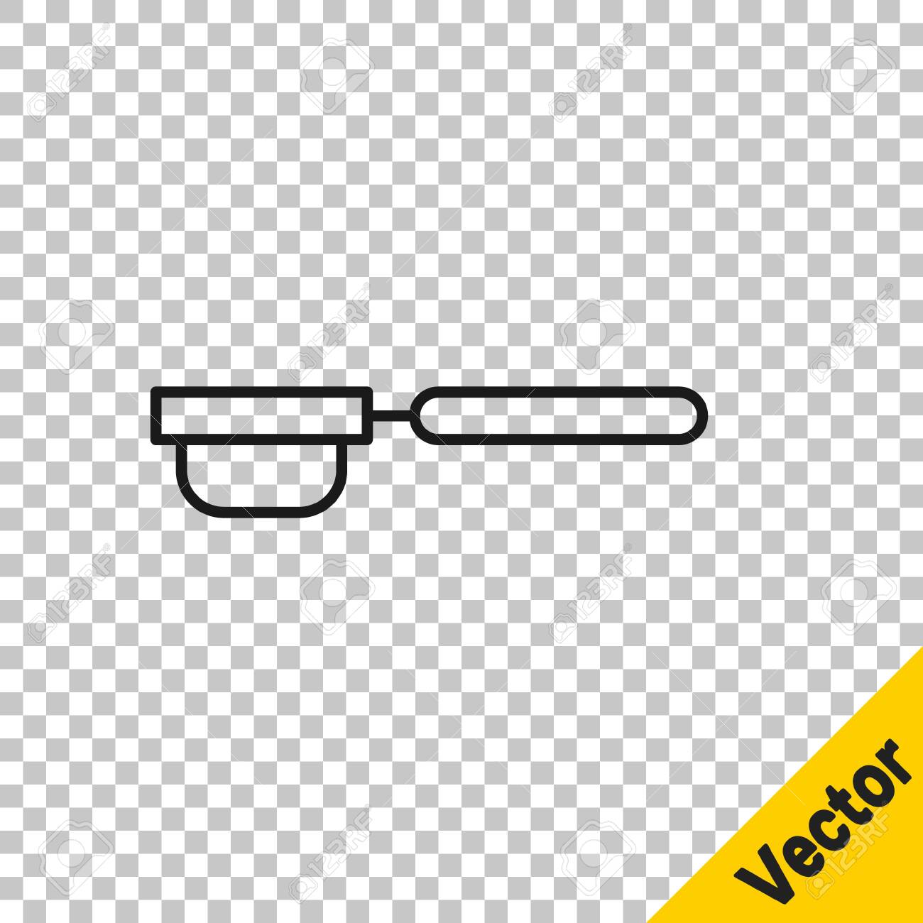 Black Line Coffee Filter Holder Icon Isolated On Transparent Royalty Free Cliparts Vectors And Stock Illustration Image 146377762