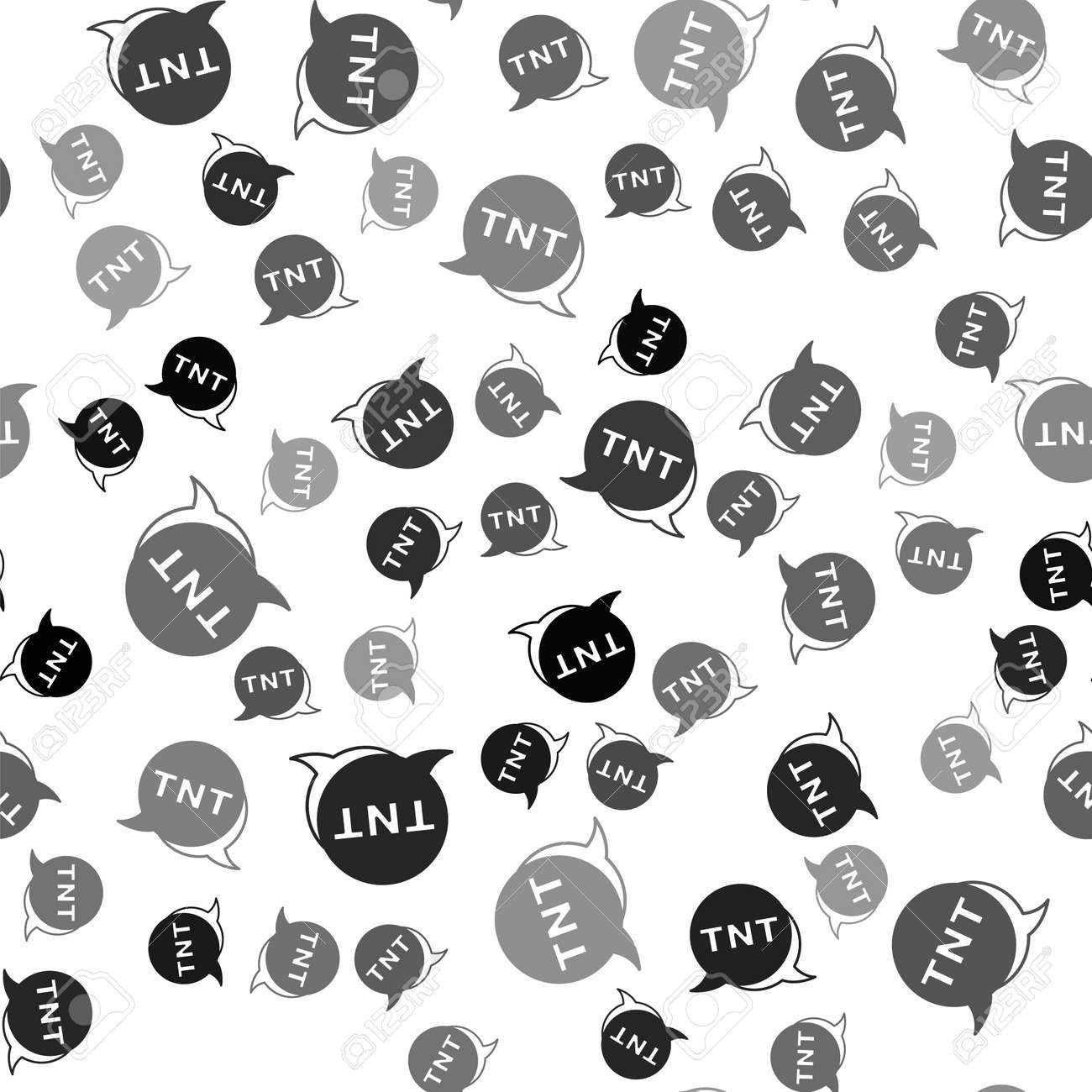 검은 폭파 다이너마이트 폭탄 스틱 아이콘은 흰색 배경에 매끄러운 패턴을 분리했습니다. 시한 폭탄 - 폭발 위험 개념. 벡터 로열티 무료  사진, 그림, 이미지 그리고 스톡포토그래피. Image 181391246