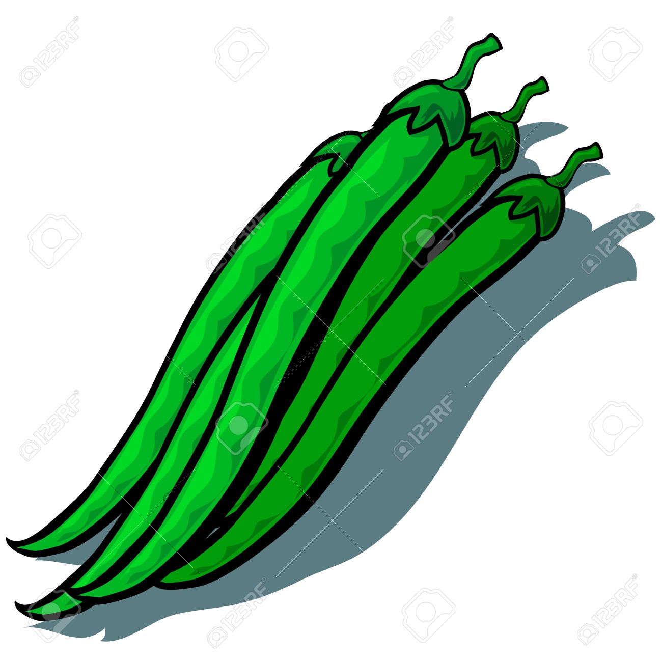 Cute Dessins Animes Haricots Verts Clip Art Libres De Droits Vecteurs Et Illustration Image 36311224