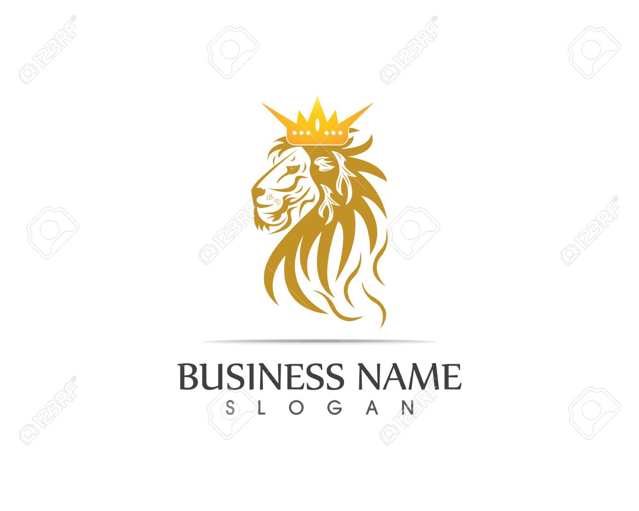 lion head logo template royalty free cliparts vectors and stock