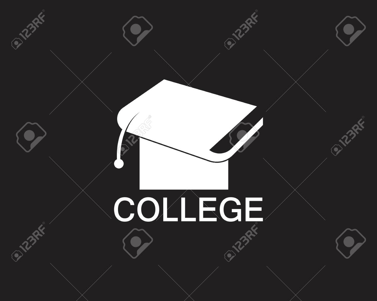 College Icon And Symbol Template Royalty Free SVG, Cliparts, Vectors, and  Stock Illustration. Image 144761527., image size:1300x1040