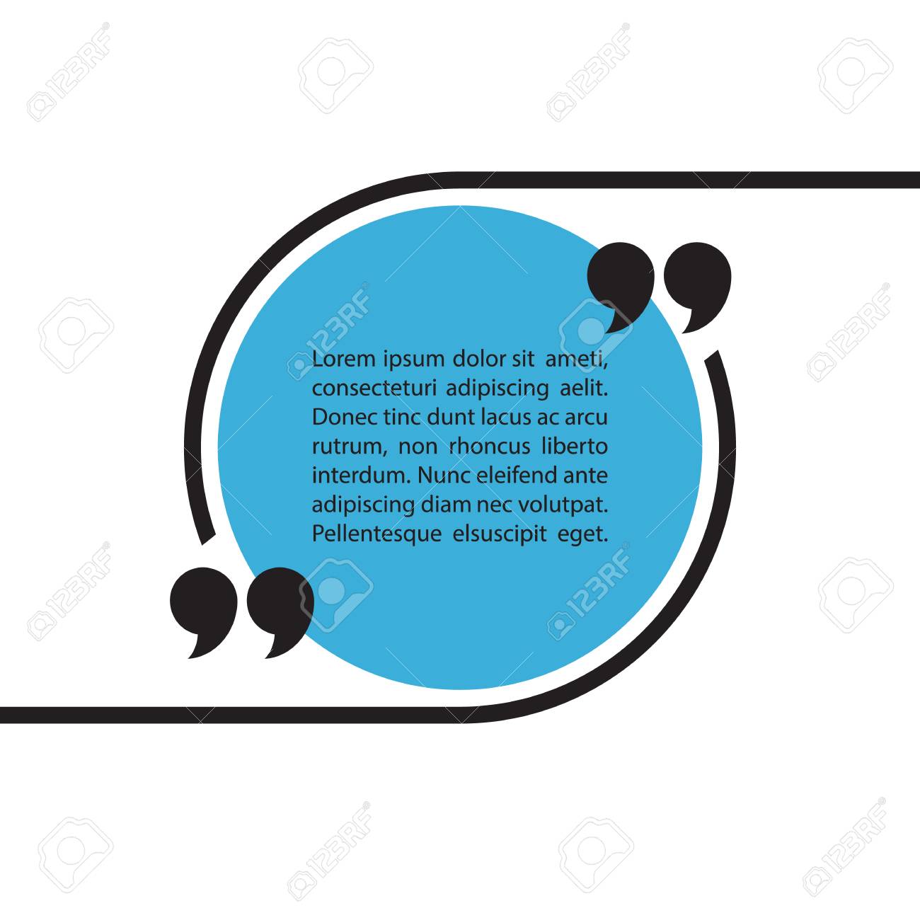 quote text bubble on white background quote bubble template