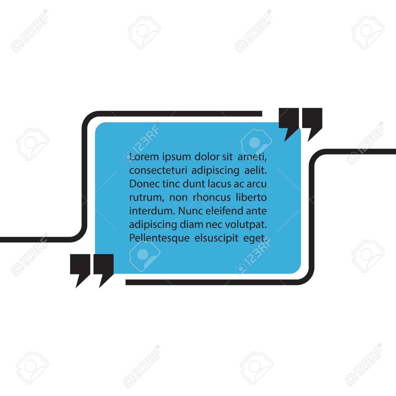 quote text bubble on white background quote bubble template