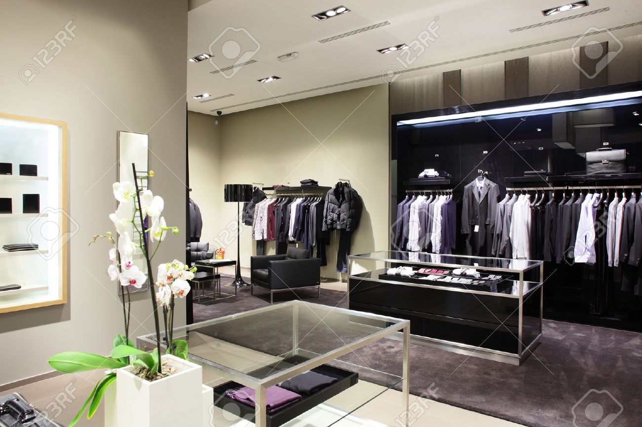 Luxury Stylish And Modern Fashion Clothes Store Stock Photo - Luxury Stylish And Modern Fashion Clothes Store Stock Photo luxury stylish and modern fashion clothes store stock photo - luxury stylish and modern fashion clothes store stock photo