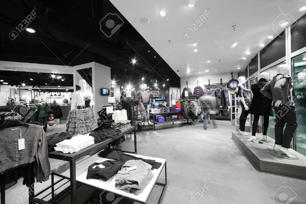 European Clothing Store Interior In Modern Mall Stock Photo - European Clothing Store Interior In Modern Mall Stock Photo european clothing store interior in modern mall stock photo - european clothing store interior in modern mall stock photo