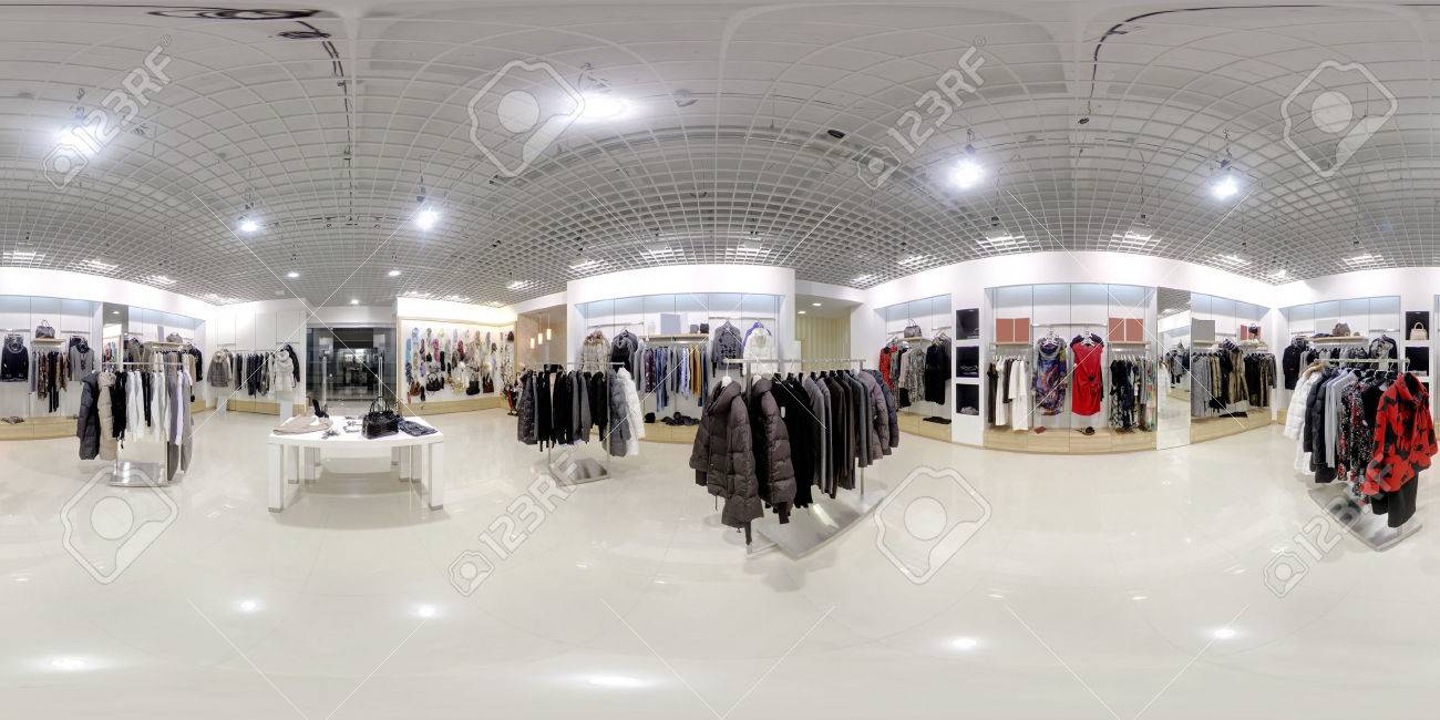 luxury and fashionable brand new interior of cloth store - 34297296 luxury and fashionable brand new interior of cloth store - 34297296