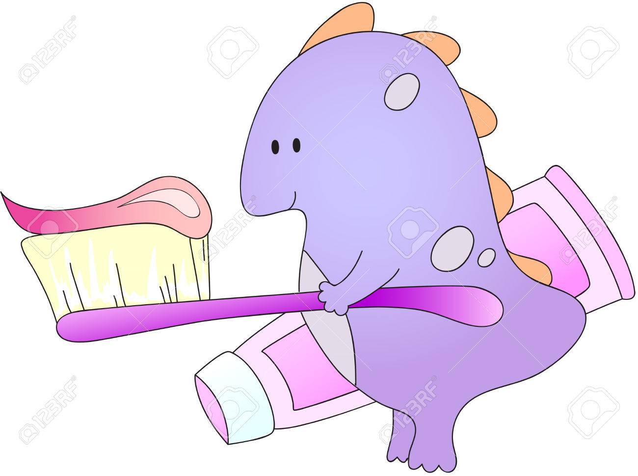 歯ブラシと歯磨き粉のかわいい優しいドラゴン 健康的なライフ スタイルと健康についての子供たちのイラストのイラスト素材 ベクタ Image 歯ブラシと歯磨き粉のかわいい優しいドラゴン 健康的なライフ スタイルと健康についての子供たちのイラストのイラスト素材 ベクタ Image