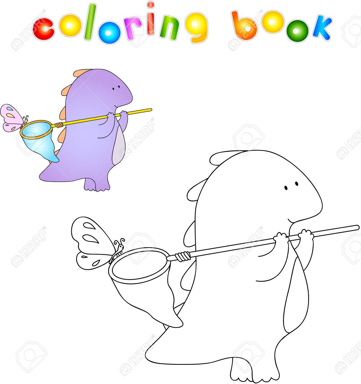 かわいいぽっちゃりしたドラゴンは スクープ ネットと蝶で遊んでいます ベクトル図のイラスト素材 ベクタ Image かわいいぽっちゃりしたドラゴンは スクープ ネットと蝶で遊んでいます ベクトル図のイラスト素材 ベクタ Image