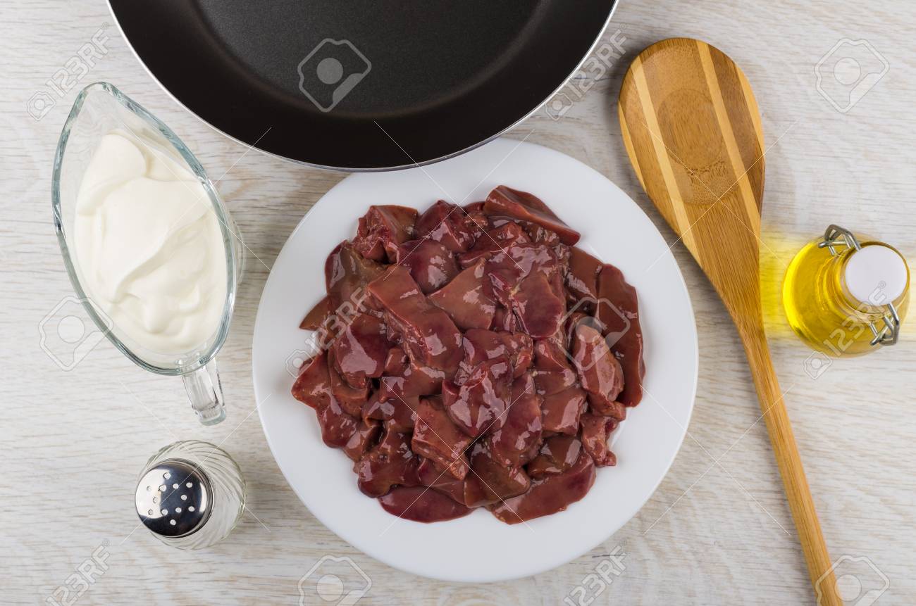 Chicken liver in sour cream in a multivariate. Recipes Chicken liver in sour cream in a multivariate. Recipes